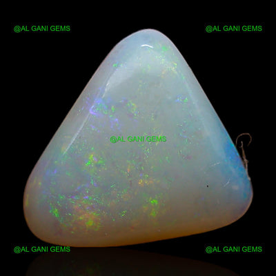 Natural White Opal Gemstone 1.55 Cts Loose Trillion Cabochon 10x9x2 mm A-280