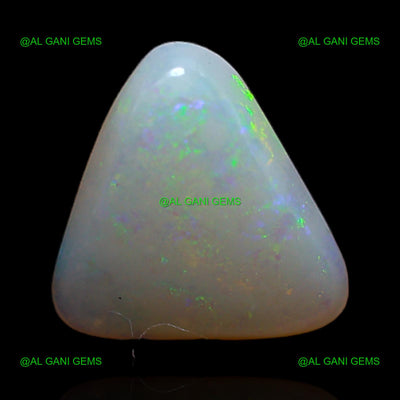 Natural White Opal Gemstone 1.55 Cts Loose Trillion Cabochon 10x9x2 mm A-280