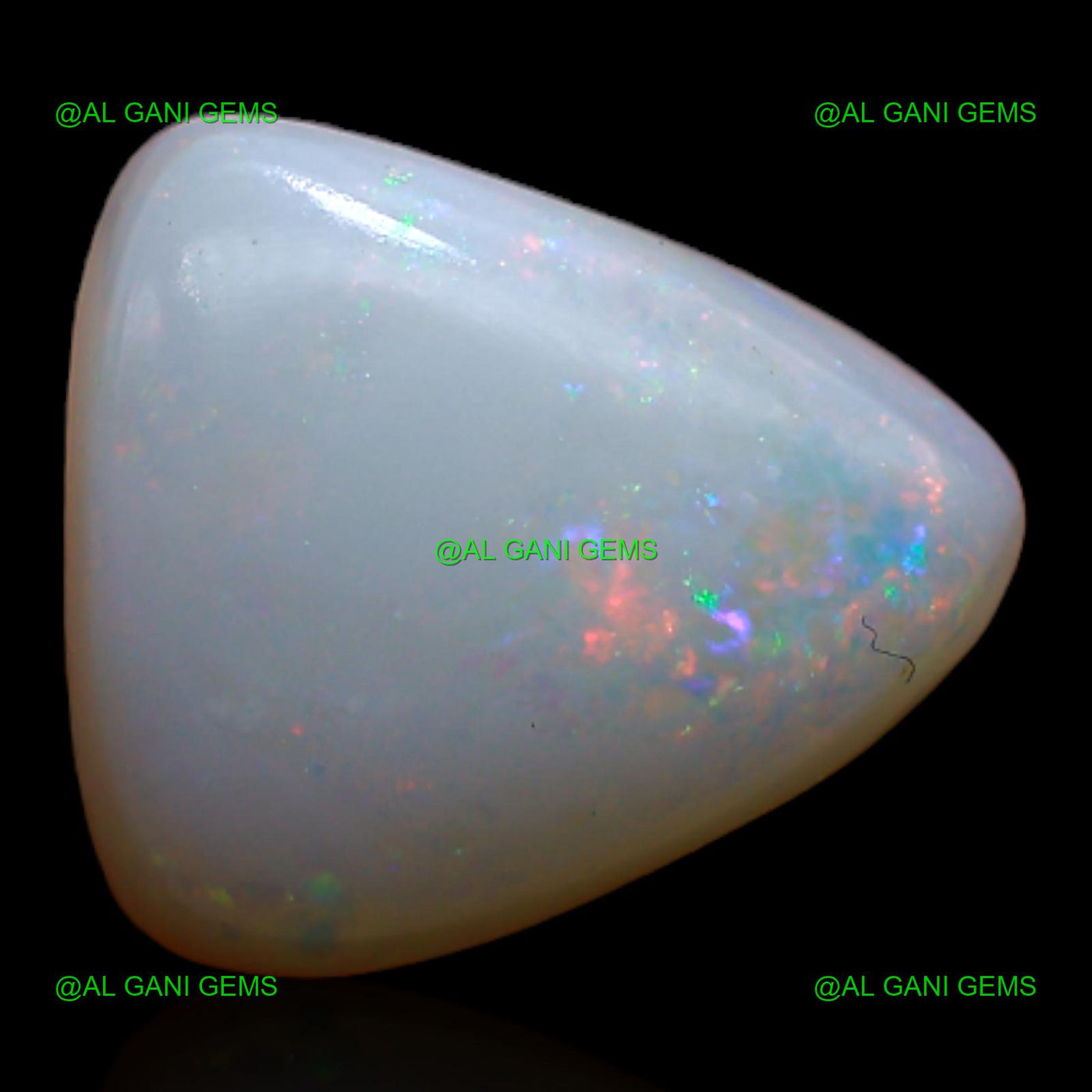Natural Fire Opal Loose Gemstone Trillion Cabochon 4.20 Cts 11x10x5 mm A-470