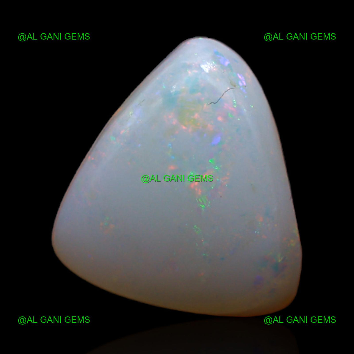 Natural Fire Opal Loose Gemstone Trillion Cabochon 4.20 Cts 11x10x5 mm A-470