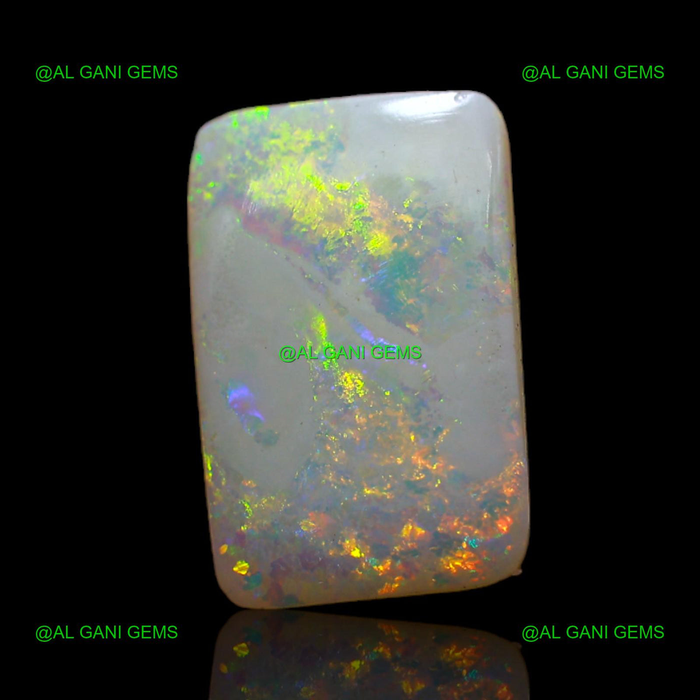 2.40 Cts Natural Fire Opal Loose Gemstone Square Cabochon 12x8x2 mm AB-775