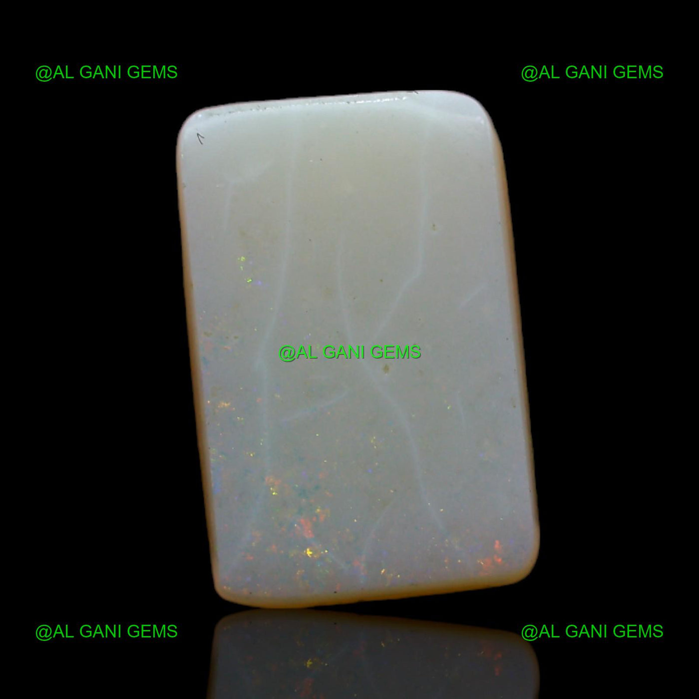 2.40 Cts Natural Fire Opal Loose Gemstone Square Cabochon 12x8x2 mm AB-775