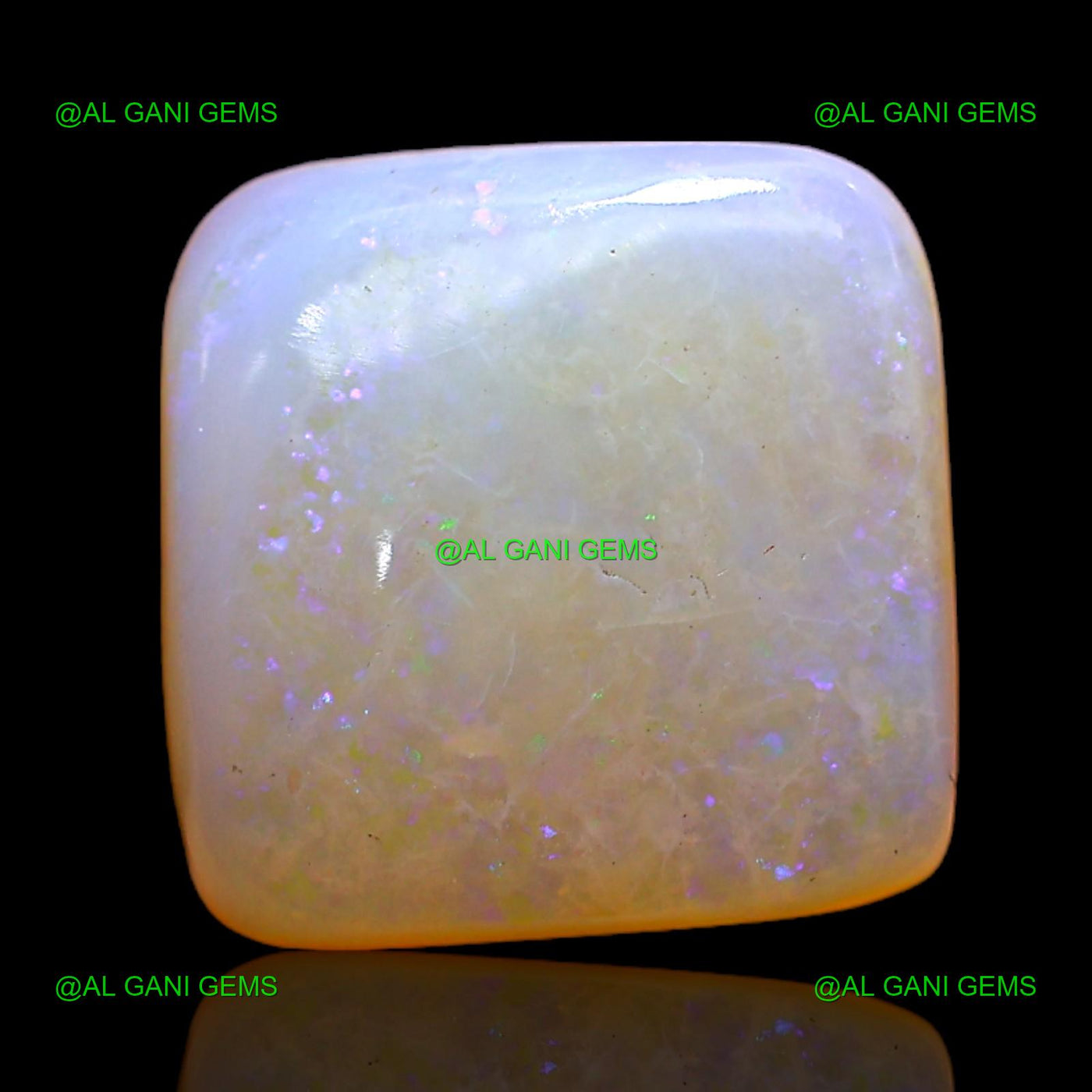 3.00 Cts Natural Fire Opal Loose Gemstone Square Cabochon 10x10x4 mm AC-372