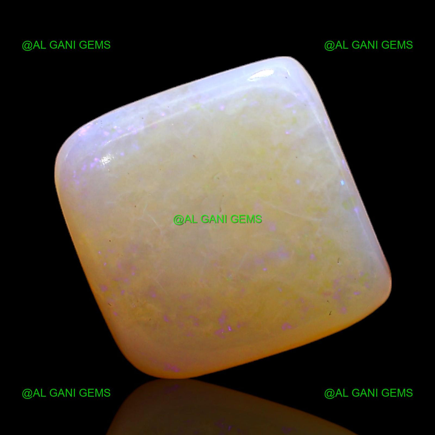 3.00 Cts Natural Fire Opal Loose Gemstone Square Cabochon 10x10x4 mm AC-372