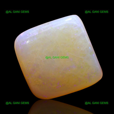 3.00 Cts Natural Fire Opal Loose Gemstone Square Cabochon 10x10x4 mm AC-372