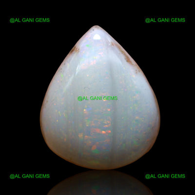 6.50 Cts Fire Opal Loose Gemstone Pear Cabochon Natural 16x13x5 mm AC-615