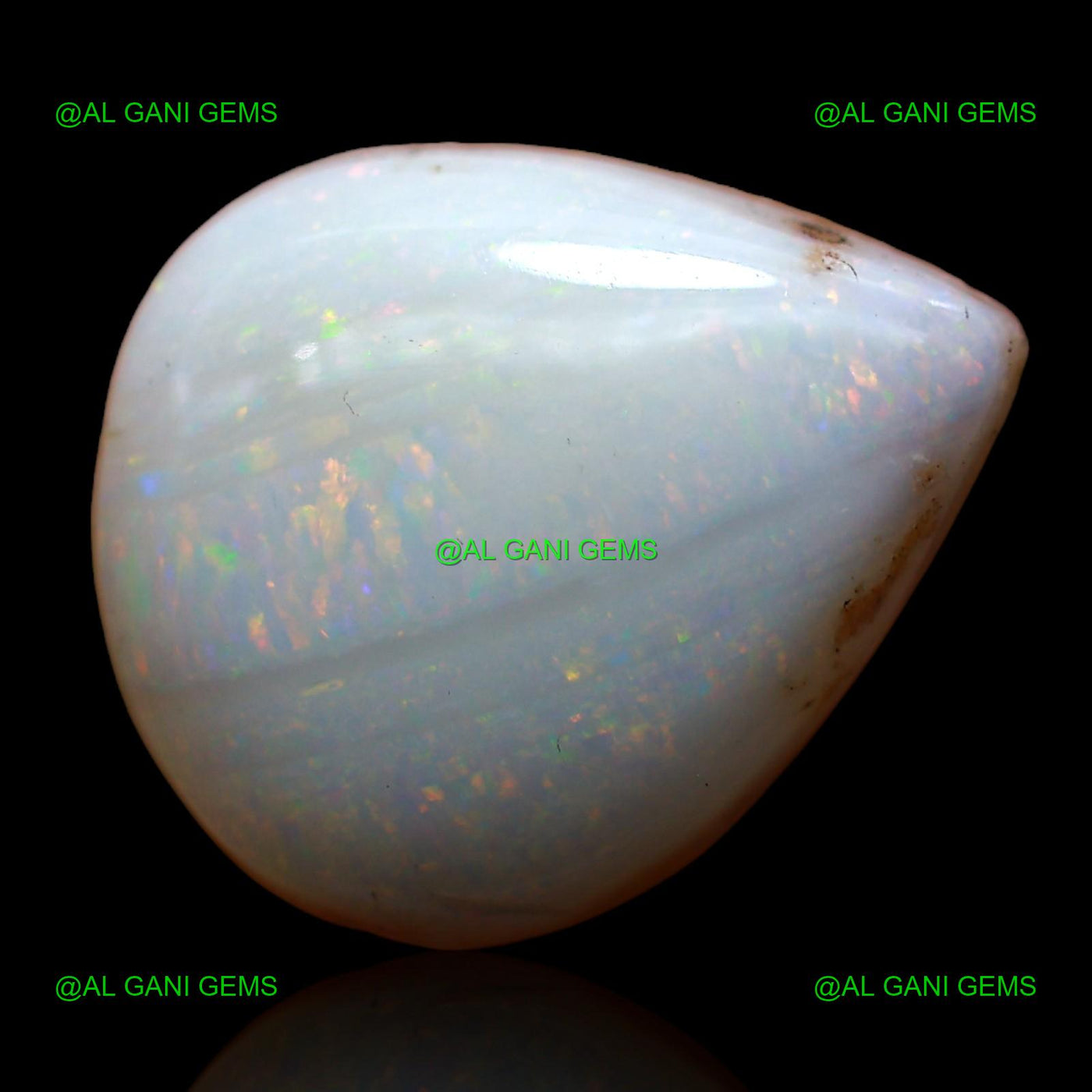 6.50 Cts Fire Opal Loose Gemstone Pear Cabochon Natural 16x13x5 mm AC-615