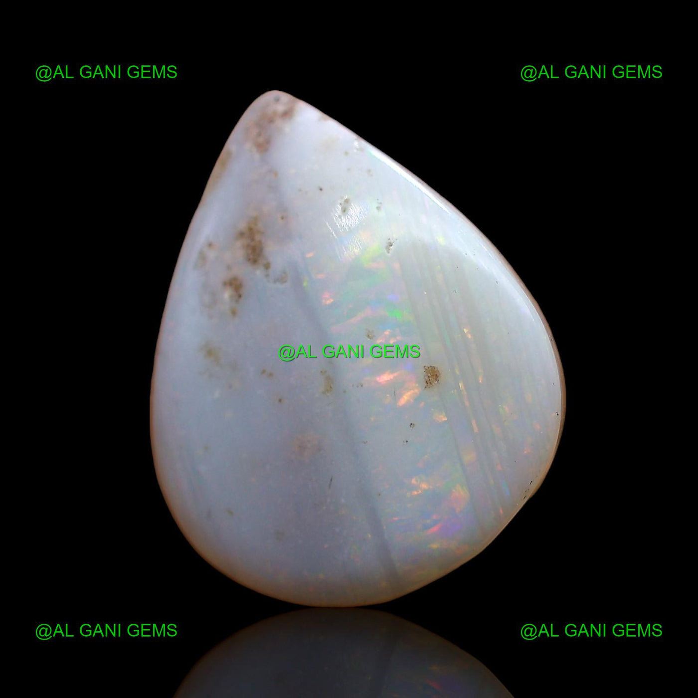 6.50 Cts Fire Opal Loose Gemstone Pear Cabochon Natural 16x13x5 mm AC-615