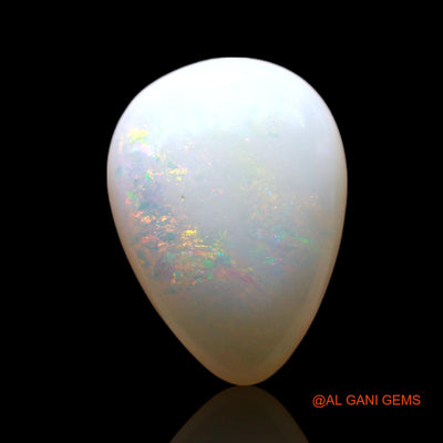4.00 Cts Natural Australian Fire Opal Loose Gemstone Pear Cabochon 13x10x4 mm AF-724