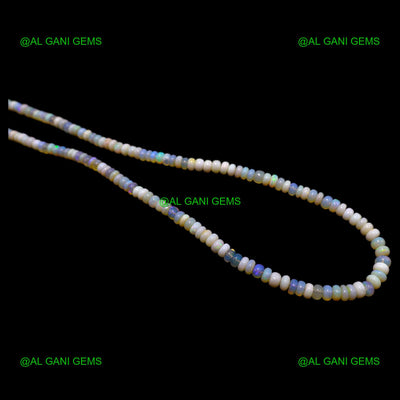 Beads Necklace Natural Multi Color Fire Opal Rondelle Gemstone Wedding AOB-29