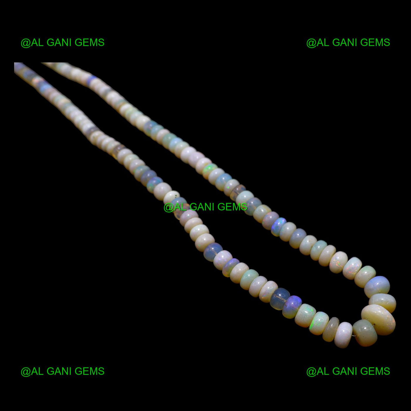 Beads Necklace Natural Multi Color Fire Opal Rondelle Gemstone Wedding AOB-2