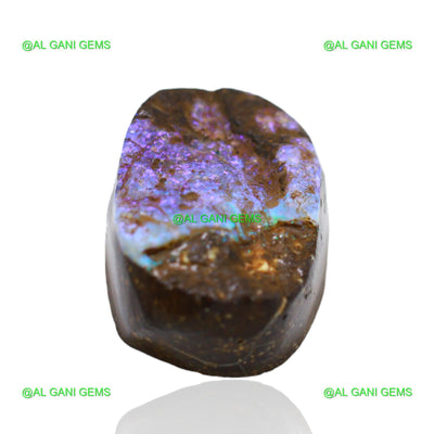 18.85 Cts Natural Boulder Opal Loose Gemstone Fancy Druzy 19x13x8 mm BO-14