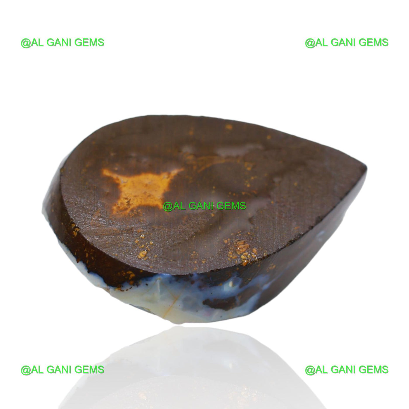 34.35 Cts Natural Boulder Opal Loose Gemstone Fancy Druzy 26x18x8 mm BO-15