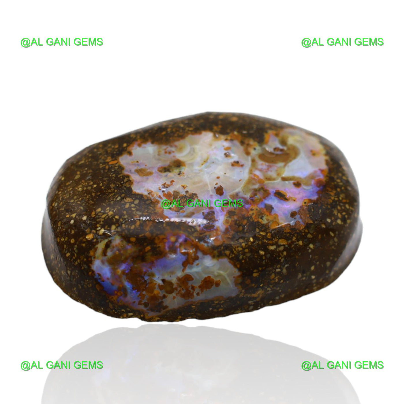 44.90 Cts Natural Boulder Opal Loose Gemstone Fancy Druzy 28x20x10 mm BO-19