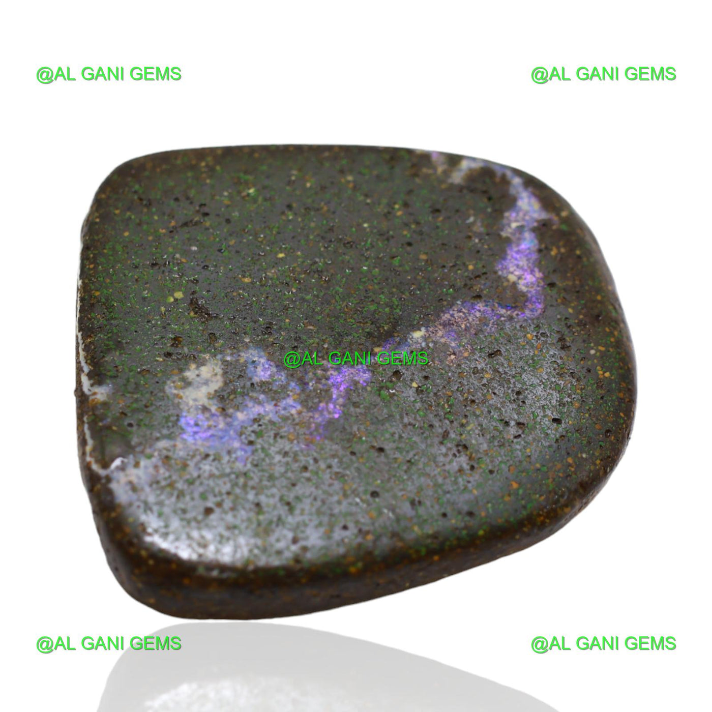 Natural Boulder Opal Loose Gemstone Fancy Druzy 89.60 Cts 34x34x8 mm BO-23