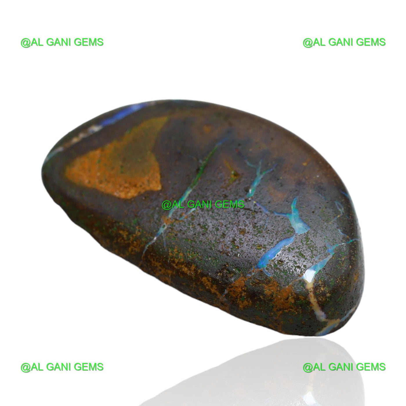 54.10 Cts Natural Boulder Opal Loose Gemstone Fancy Druzy 36x20x7 mm BO-26