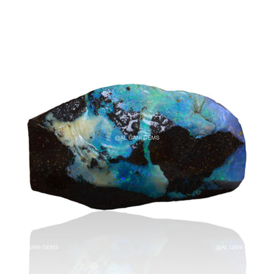 39.80 Cts Natural Boulder Opal Loose Gemstone Fancy Rough 29x17x4 mm BO-32