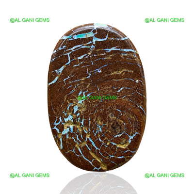 38.00 Cts Boulder Opal Loose Gemstone Oval Druzy Natural 28x18x7 mm BO-37