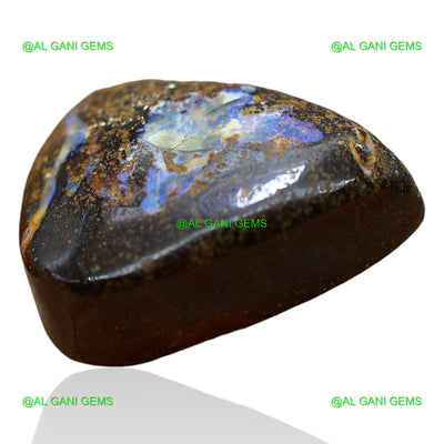 34.00 Cts Natural Boulder Opal Pear Druzy Loose Gemstone 24x17x9 mm BO-40