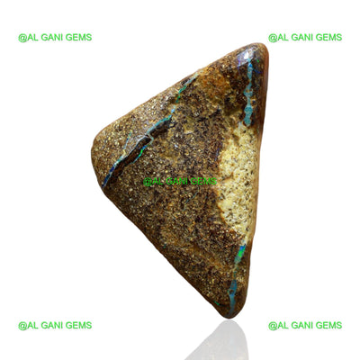 28.00 Cts Boulder Opal Loose Gemstone Trillion Druzy Natural 28x17x9 mm BO-45