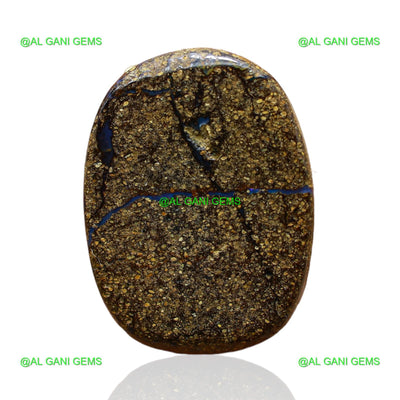 17.00 Cts Natural Boulder Opal Oval Druzy Loose Gemstone 21x15x6 mm BO-51