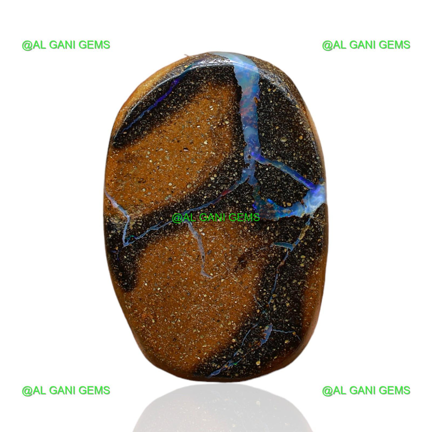 21.00 Cts Natural Boulder Opal Oval Druzy Loose Gemstone 21x14x7 mm BO-53