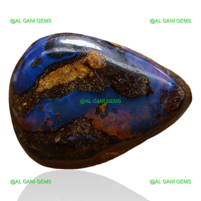 Natural Boulder Opal Gemstone 13.00 Cts Loose Pear Druzy 18x14x6 mm BO-55