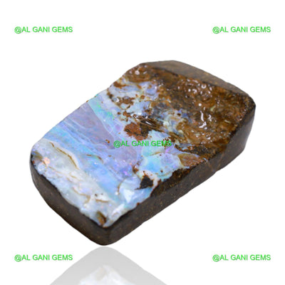 Natural Boulder Opal Loose Gemstone Fancy Druzy 26.45 Cts 25x14x7 mm BO-8