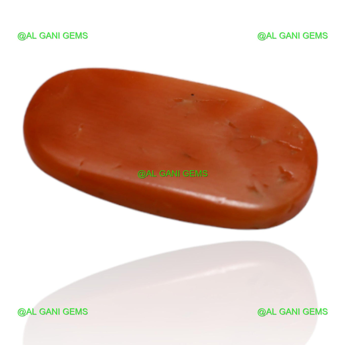 2.95 Cts Natural Taiwan Coral Oval Cabochon Loose Gemstone 14x7x3 mm C-110