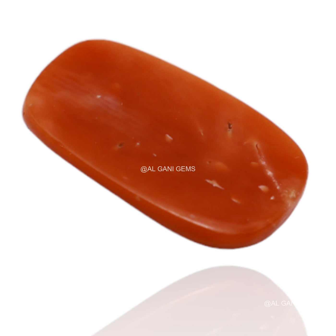 Natural Coral Gemstone 2.95 Cts Loose Oval Cabochon Taiwan 13x8x3 mm C-122