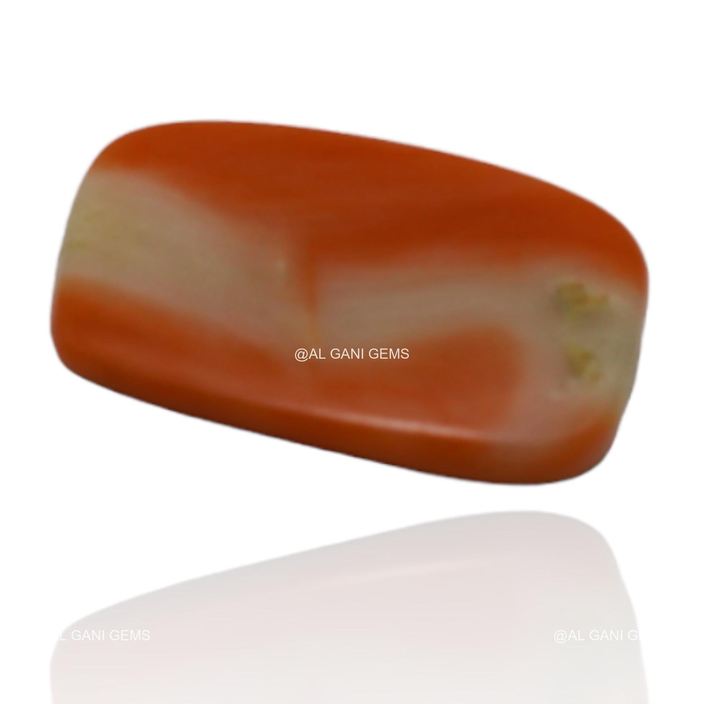 4.40 Cts Taiwan Coral Loose Gemstone Oval Cabochon Natural 14x9x3 mm C-123