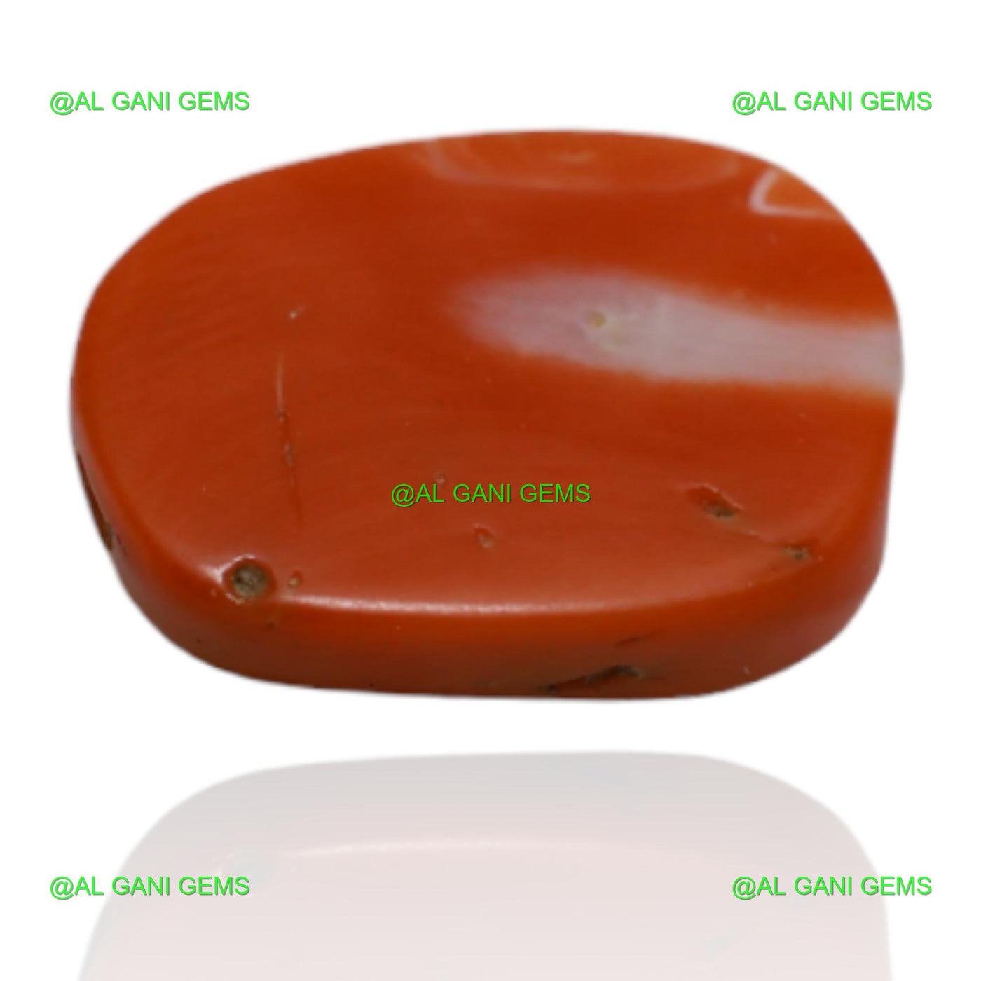 4.45 Cts Natural Taiwan Coral Loose Gemstone Oval Cabochon 11x8x4 mm C-159