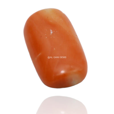 4.55 Cts Natural Taiwan Coral Oval Cabochon Loose Gemstone 15x8x3 mm C-165