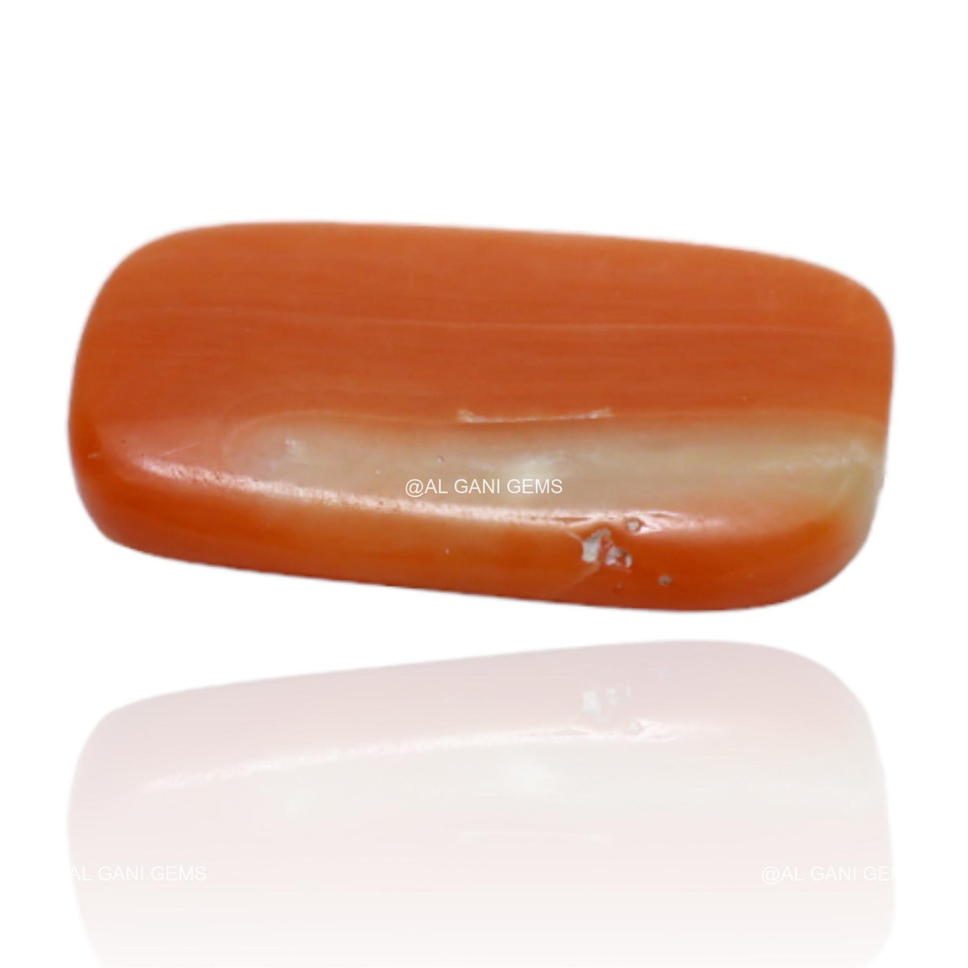 4.55 Cts Natural Taiwan Coral Oval Cabochon Loose Gemstone 15x8x3 mm C-165