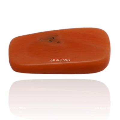 3.05 Cts Natural Taiwan Coral Loose Gemstone Oval Cabochon 13x7x3 mm C-168