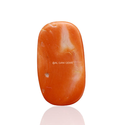 Natural Coral Gemstone 4.30 Cts Loose Oval Cabochon Taiwan 17x10x3 mm C-185