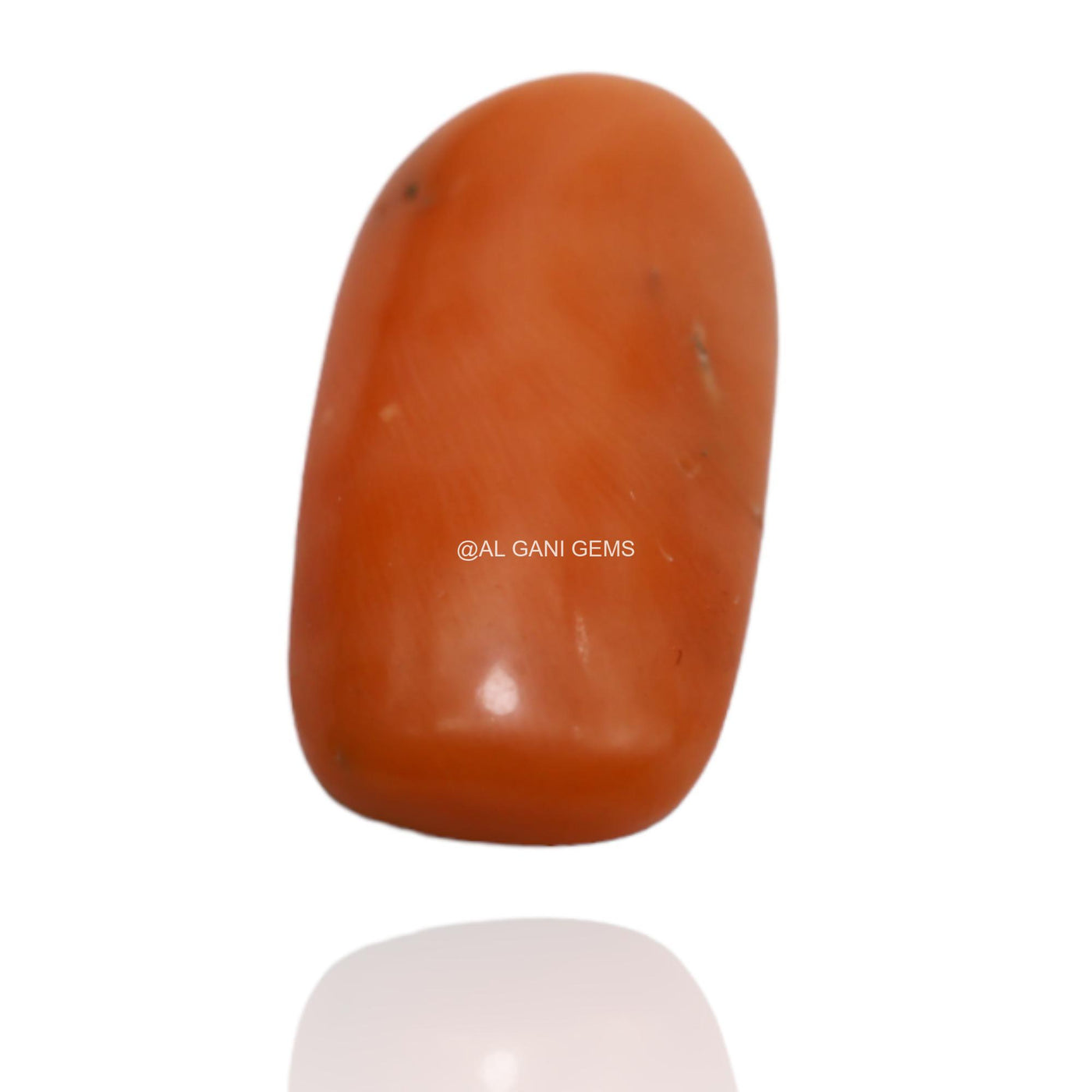 6.15 Cts Natural Taiwan Coral Oval Cabochon Loose Gemstone 18x9x4 mm C-18