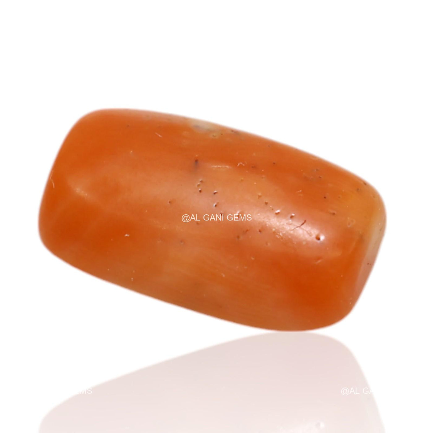 7.00 Cts Tiwan Coral Loose Gemstone Oval Cabochon Natural 16x9x5 mm C-209