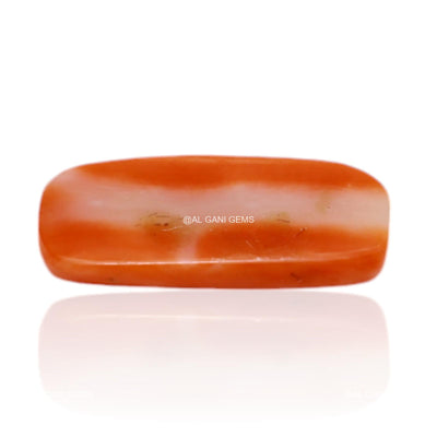 Natural Coral Gemstone 3.00 Cts Loose Oval Cabochon From Tiwan 15x7x3 mm C-269