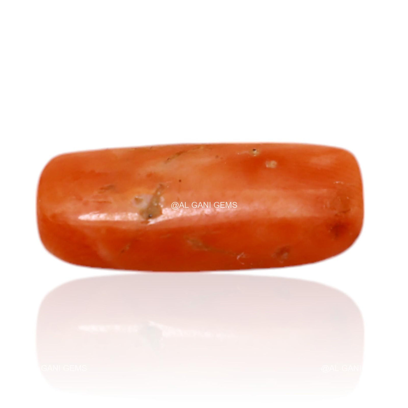 Natural Coral Gemstone 3.00 Cts Loose Oval Cabochon From Tiwan 15x7x3 mm C-269