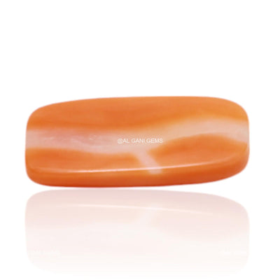 4.00 Cts Tiwan Coral Loose Gemstone Oval Cabochon Natural 15x7x3 mm C-272