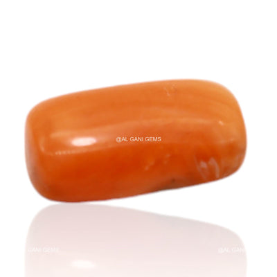 Natural Coral Gemstone 3.00 Cts Loose Oval Cabochon From Tiwan 12x7x4 mm C-302