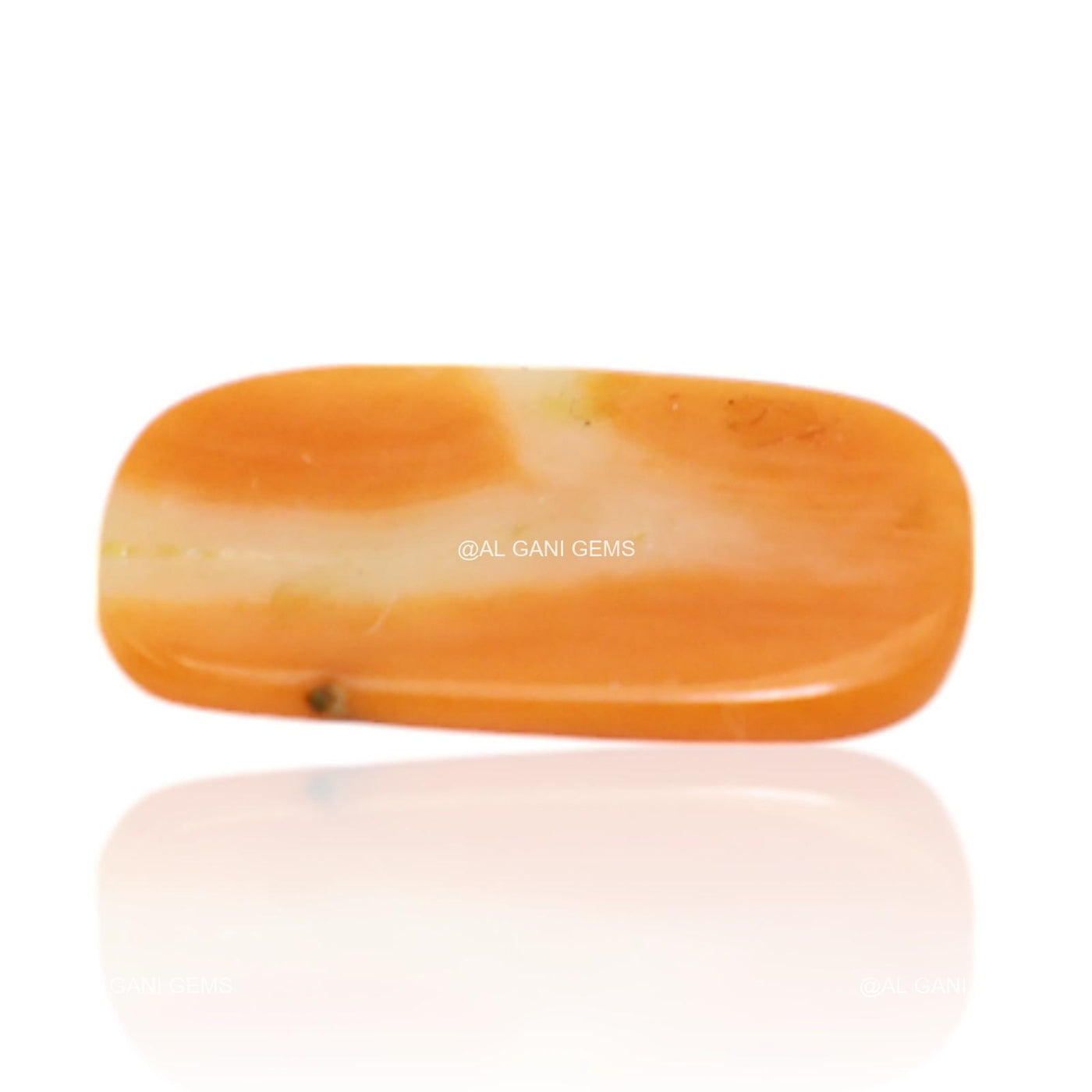 3.00 Cts Natural Tiwan Coral Oval Cabochon Loose Gemstone 15x8x3 mm C-332