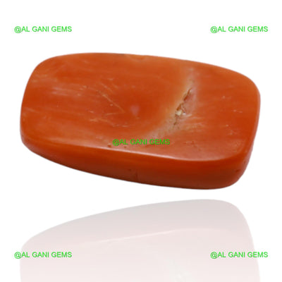 9.75 Cts Natural Taiwan Coral Loose Gemstone Oval Cabochon 17x10x5 mm C-33