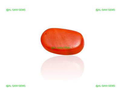 Natural Coral Loose Gemstone Oval Cabochon From Italy 6.00 Cts 14x9x5 mm C-379