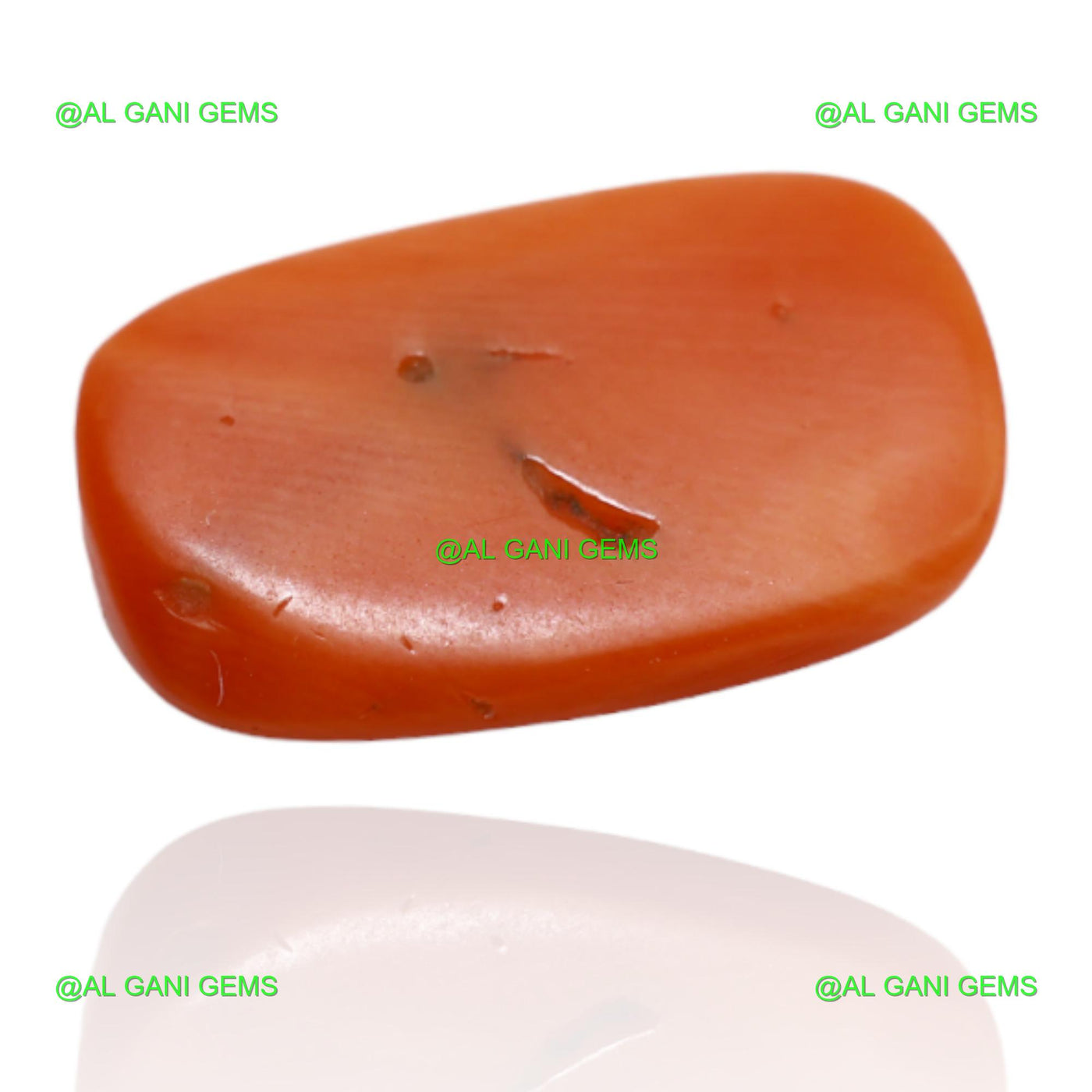 4.65 Cts Natural Taiwan Coral Oval Cabochon Loose Gemstone 15x9x3 mm C-38