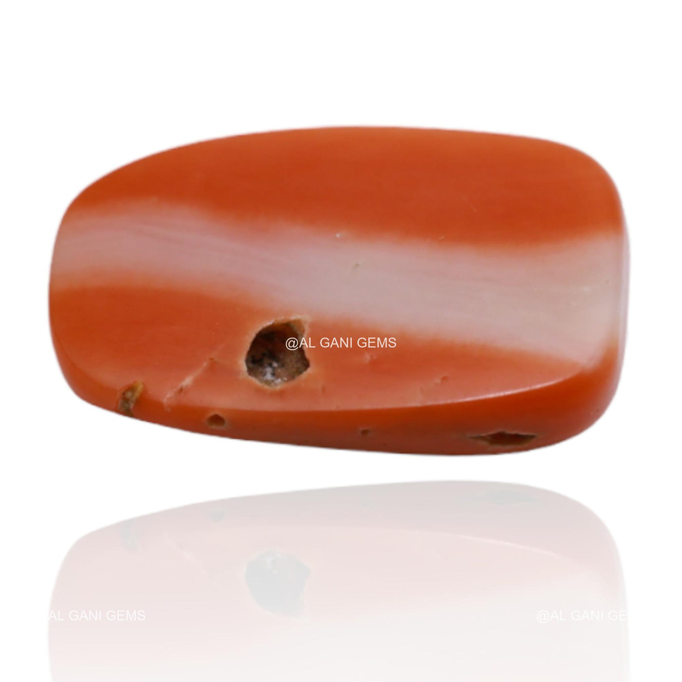 4.85 Cts Natural Taiwan Coral Loose Gemstone Oval Cabochon 14x9x4 mm C-45