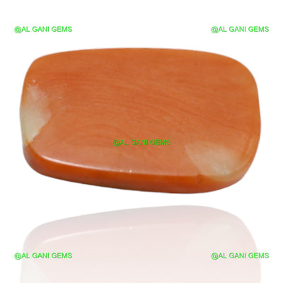 Natural Coral Loose Gemstone Oval Cabochon Taiwan 7.25 Cts 15x10x4 mm C-4