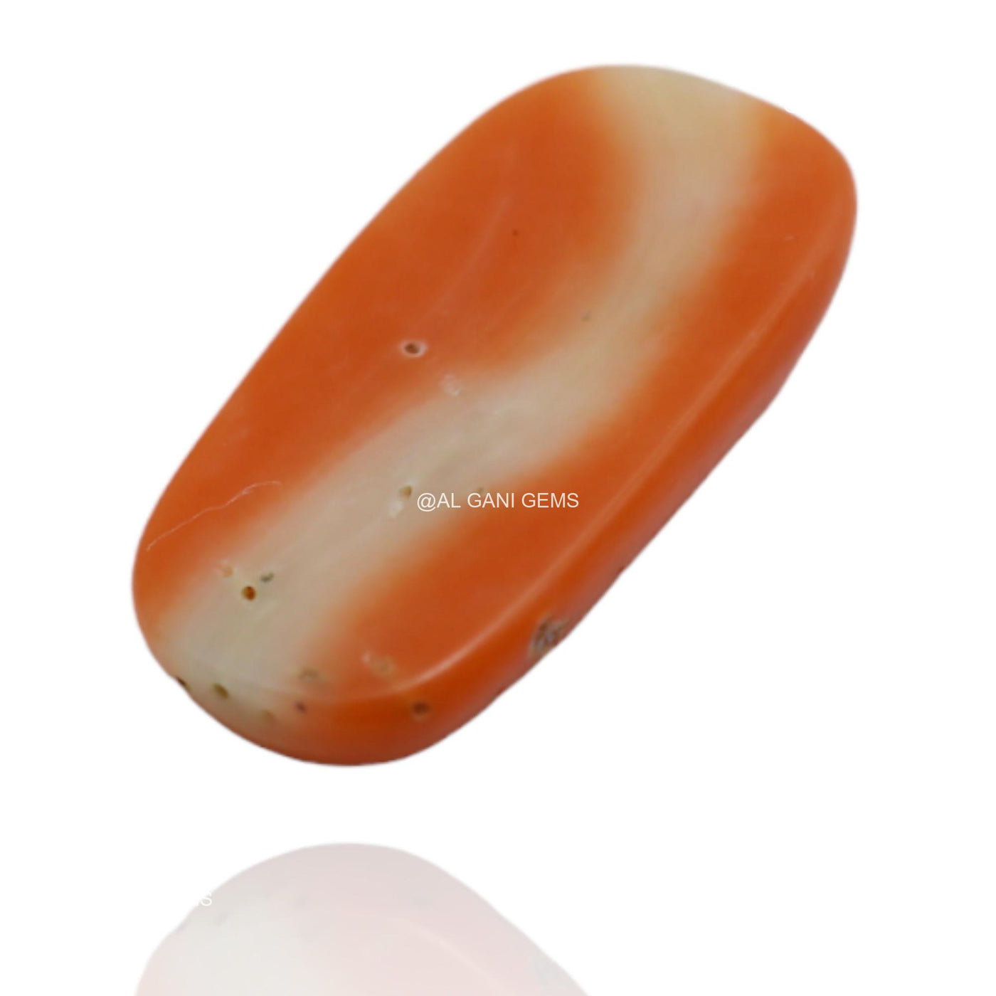 Natural Coral Gemstone 2.90 Cts Loose Oval Cabochon Taiwan 14x8x3 mm C-59