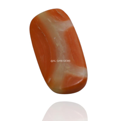 4.15 Cts Natural Taiwan Coral Oval Cabochon Loose Gemstone 16x8x4 mm C-61